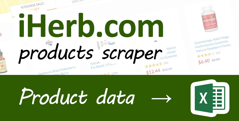 iHerb scraper - micro app