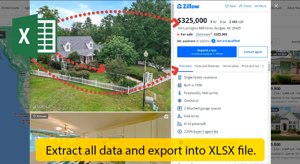 Data scraper RedFin - extracting data about Property.
