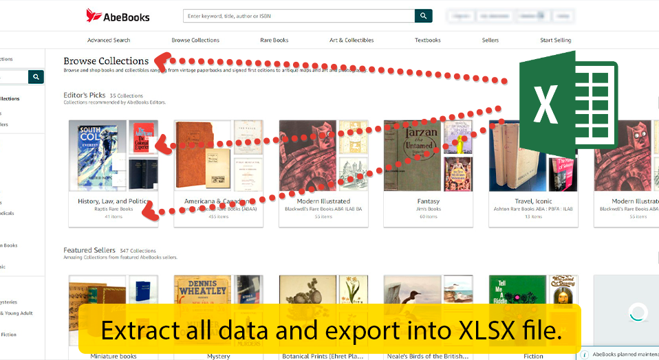 AbeBooks data scraper - extract data about books