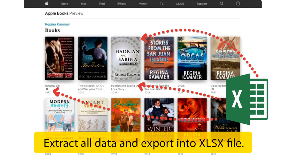 Apple books data scraper - extract data about books